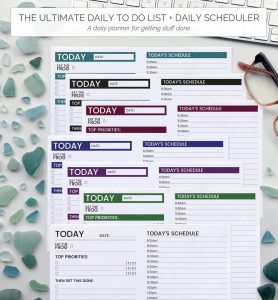 The Ultimate To Do List + Daily Scheduler Frog Minimal Them