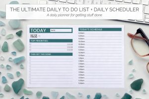 The Ultimate To Do List + Daily Scheduler Frog Minimal Them